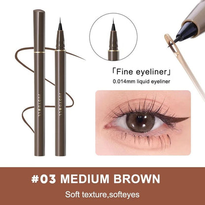 Judydoll Precision Liquid Eyeliner Pen Ultra Fine Tip Waterproof Smudge Proof 24 Hour Long Lasting