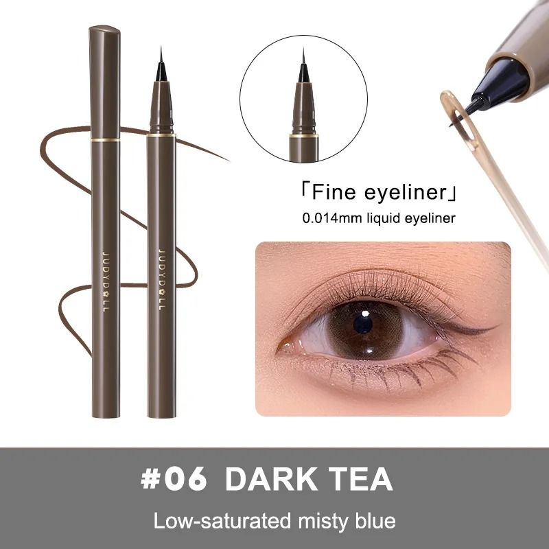 Judydoll Precision Liquid Eyeliner Pen Ultra Fine Tip Waterproof Smudge Proof 24 Hour Long Lasting