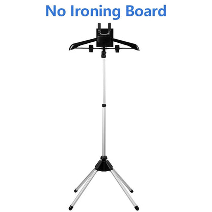 All-In-One Adjustable Steamer Stand & Handheld Ironing Board – 33–63 in Portable Foldable Garment Rack