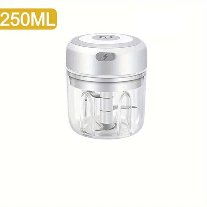 Electric Garlic Chopper and Meat Mincer – 100ML/250ML Portable Food Processor