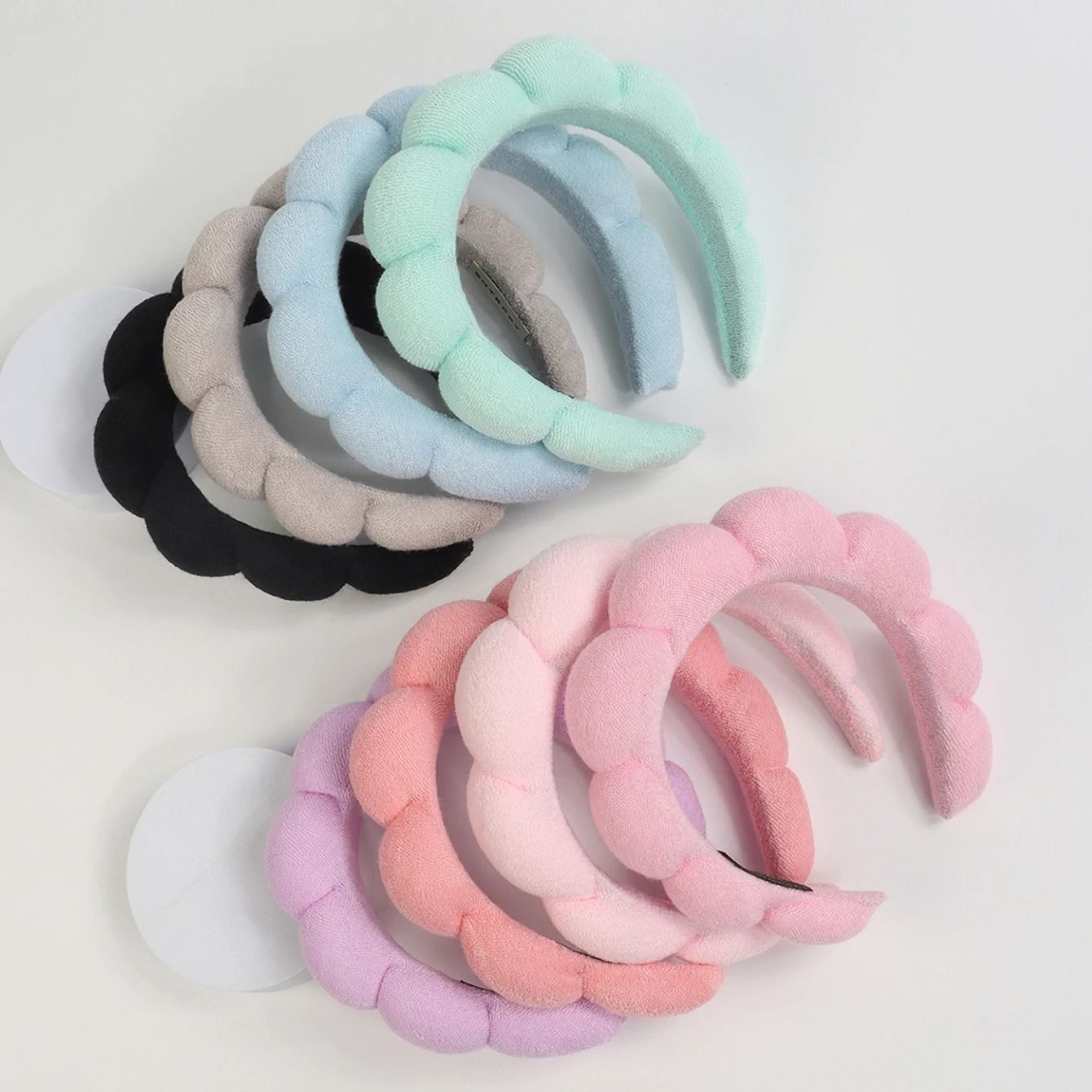3PCS Microfiber Spa Headband and Wristband Set for Skincare and Makeup