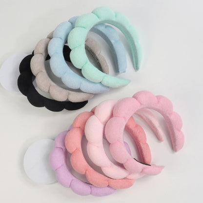 3PCS Microfiber Spa Headband and Wristband Set for Skincare and Makeup