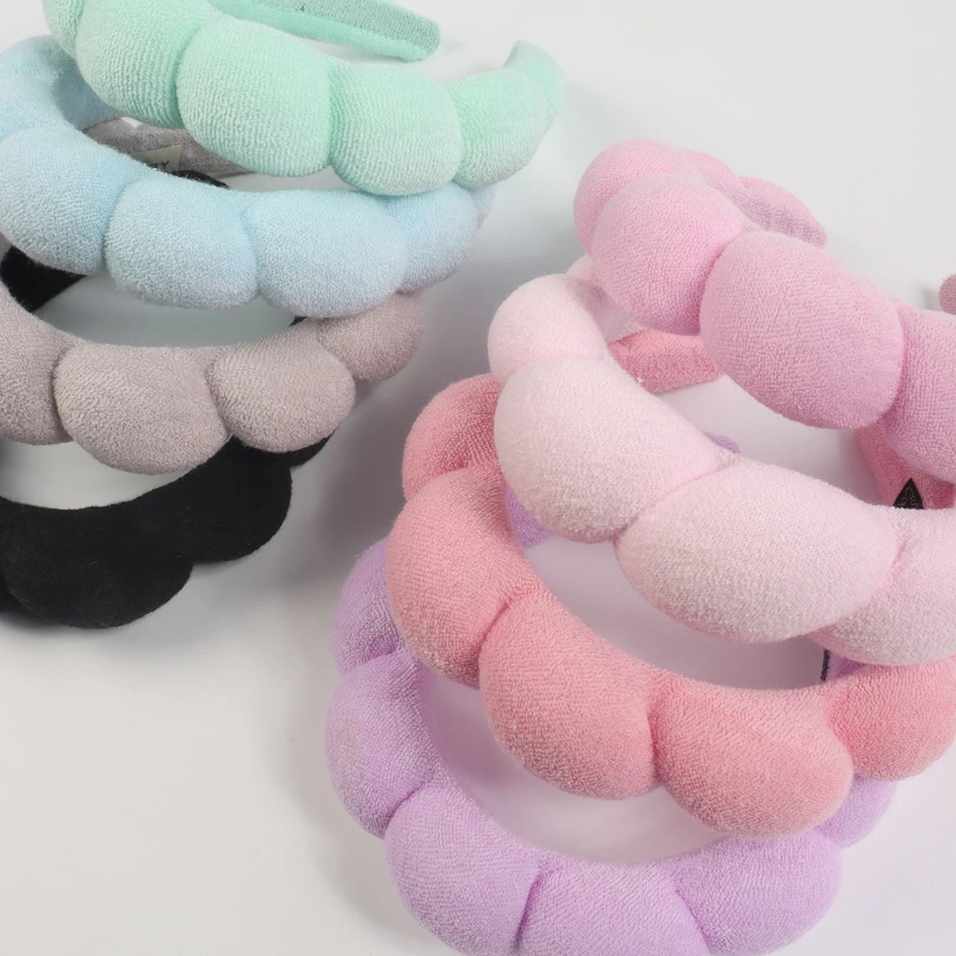3PCS Microfiber Spa Headband and Wristband Set for Skincare and Makeup