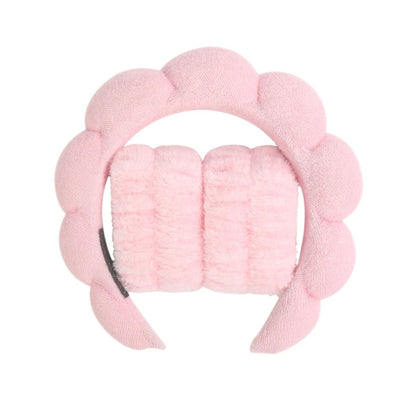 3PCS Microfiber Spa Headband and Wristband Set for Skincare and Makeup