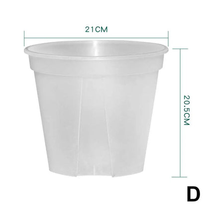 Transparent Green Root Control Plant Pot