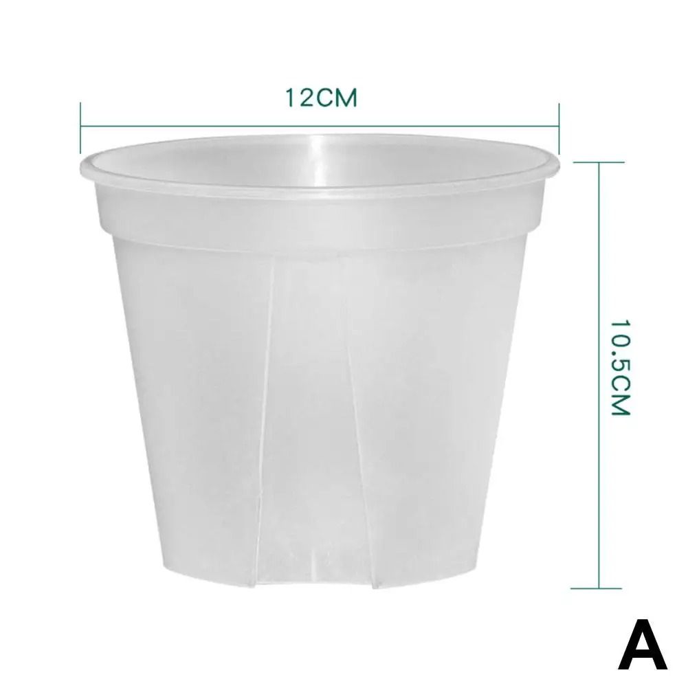 Transparent Green Root Control Plant Pot