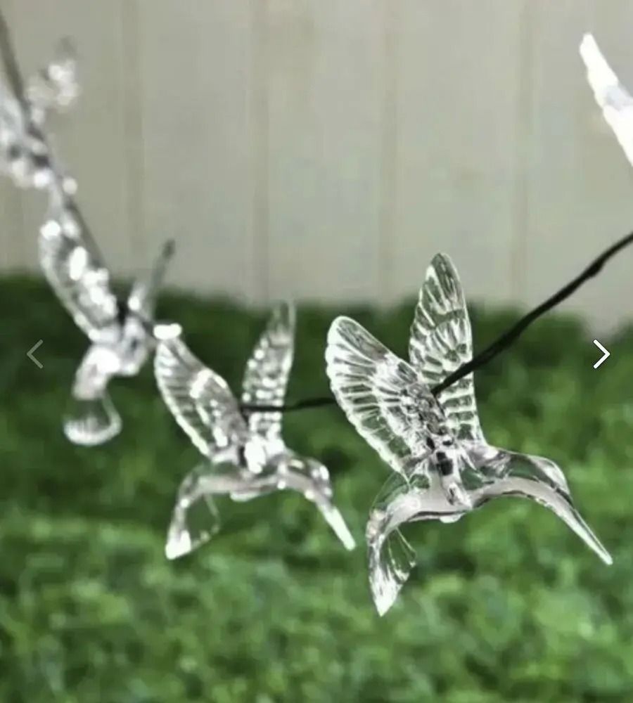 20LED Solar Hummingbird String Lights for Garden and Holiday Decoration