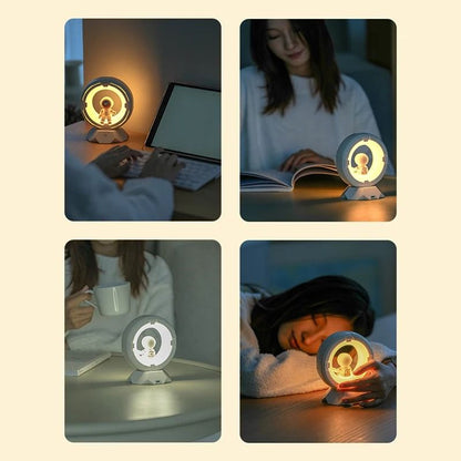 Rechargeable Astronaut LED Touch Lamp – Dimmable Night Light for Kids and Bedrooms