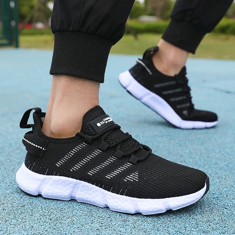 Men Mesh Breathable Running Shoes Lightweight Casual Outdoor Exercise Trainers