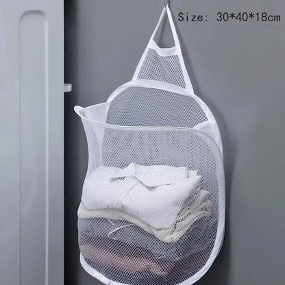 Creative Mesh Laundry Popup Hamper | Foldable Lightweight Laundry Basket with Durable Handles for Laundry Room & Home St