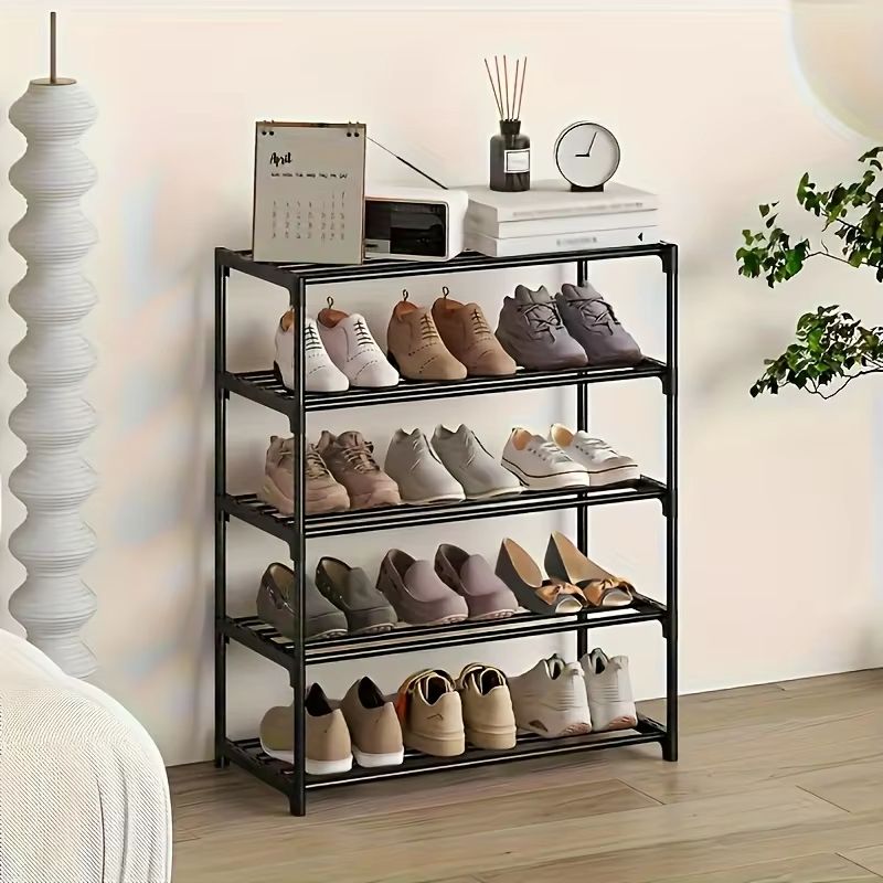 Three-Tier Shoe Rack | Durable Shoe Storage Rack with Easy-Assemble Design for Home Entrance & Entryway