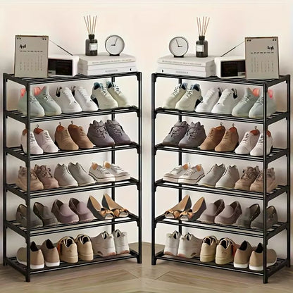 Three-Tier Shoe Rack | Durable Shoe Storage Rack with Easy-Assemble Design for Home Entrance & Entryway