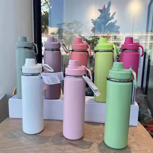 710 ml Stainless Titanium Vacuum Sports Bottle Leakproof Outdoor Cup