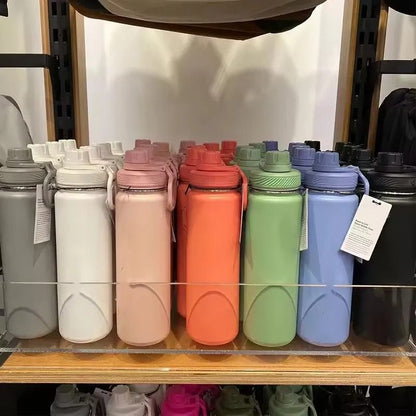 710 ml Stainless Titanium Vacuum Sports Bottle Leakproof Outdoor Cup