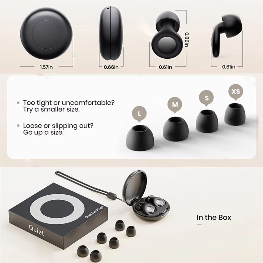 Silicone Ear Plugs for Sleeping & Swimming | Noise-Reduction Waterproof Ear Plug Set