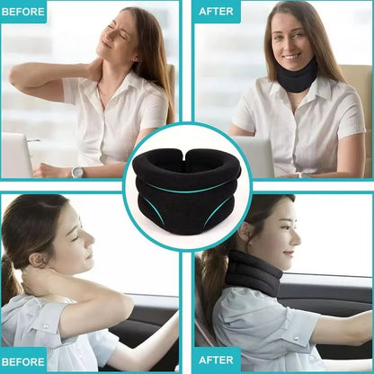Soft Foam CerviCorrect Neck Brace | Sleeping Cervical Pressure Relief Brace for Neck & Spine Protection