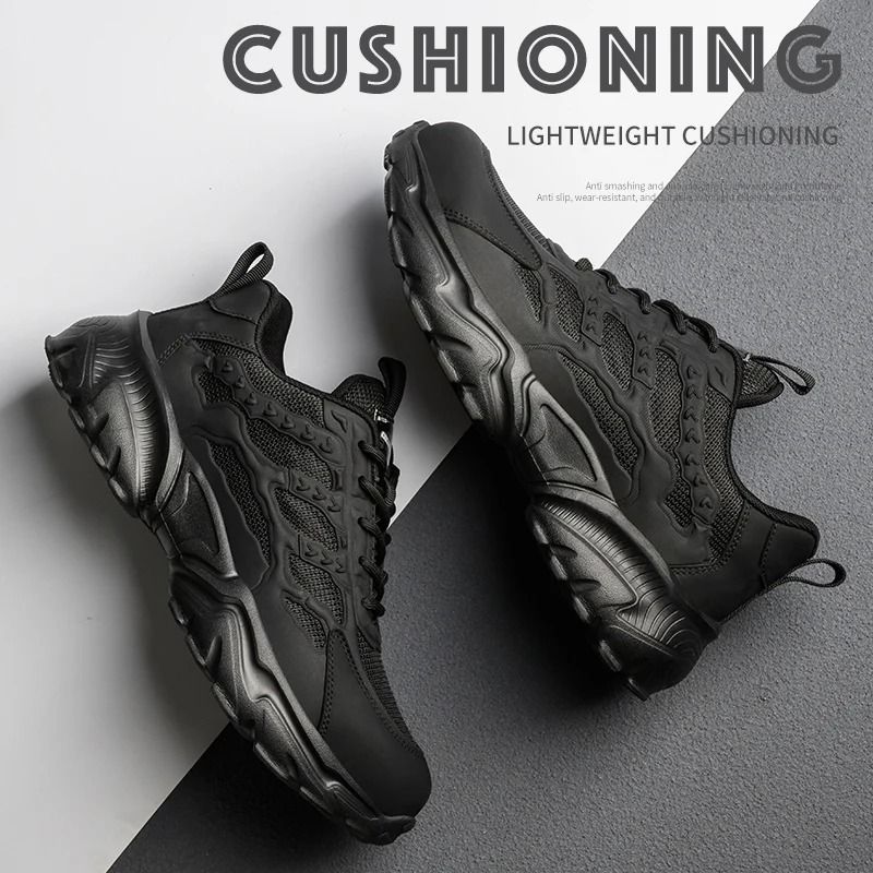 Men Lightweight Protective Work Safety Sneakers Breathable Anti Puncture