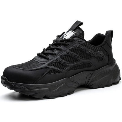 Men Lightweight Protective Work Safety Sneakers Breathable Anti Puncture