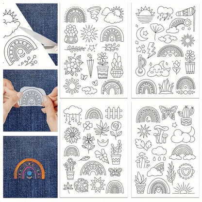 Water Soluble Embroidery Stabilizer Sheets – Stick and Stitch Wash Away Floral and Butterfly Designs