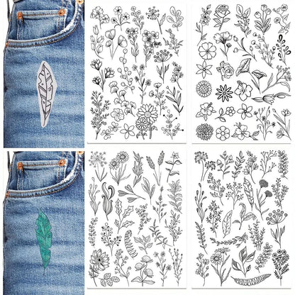 Water Soluble Embroidery Stabilizer Sheets – Stick and Stitch Wash Away Floral and Butterfly Designs