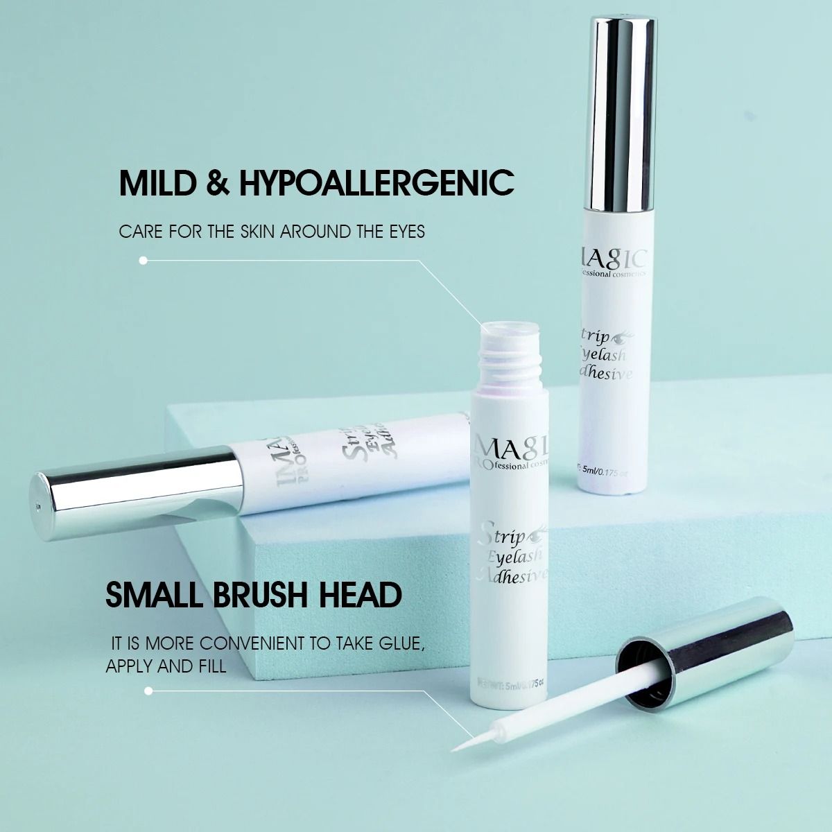 Professional Clear Lash Extension Adhesive for Long Lasting Hold