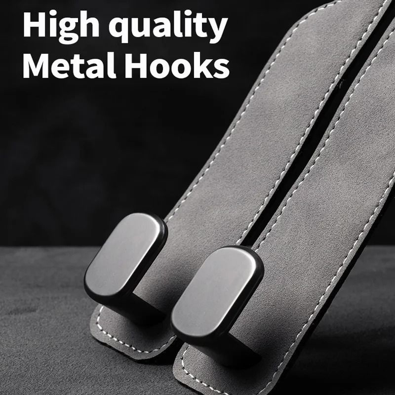 Smart Car Seat Back Double Hook Suede Style for Rear Storage