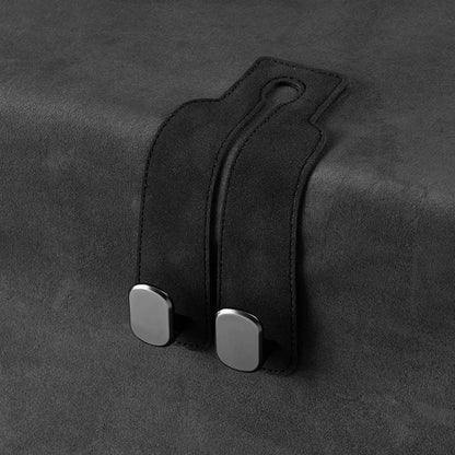 Smart Car Seat Back Double Hook Suede Style for Rear Storage