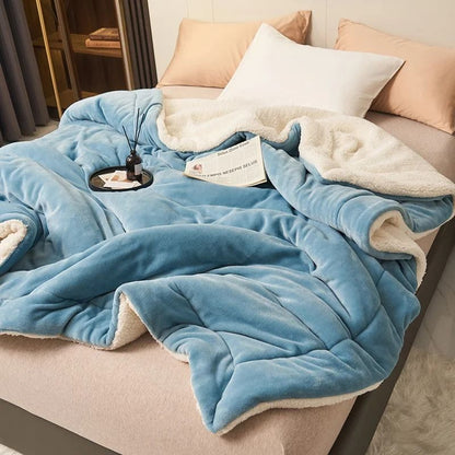 Super Soft Imitation Lambswool Blanket High Quality Milk Fleece Sofa Blanket