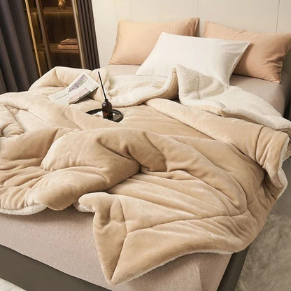 Super Soft Imitation Lambswool Blanket High Quality Milk Fleece Sofa Blanket