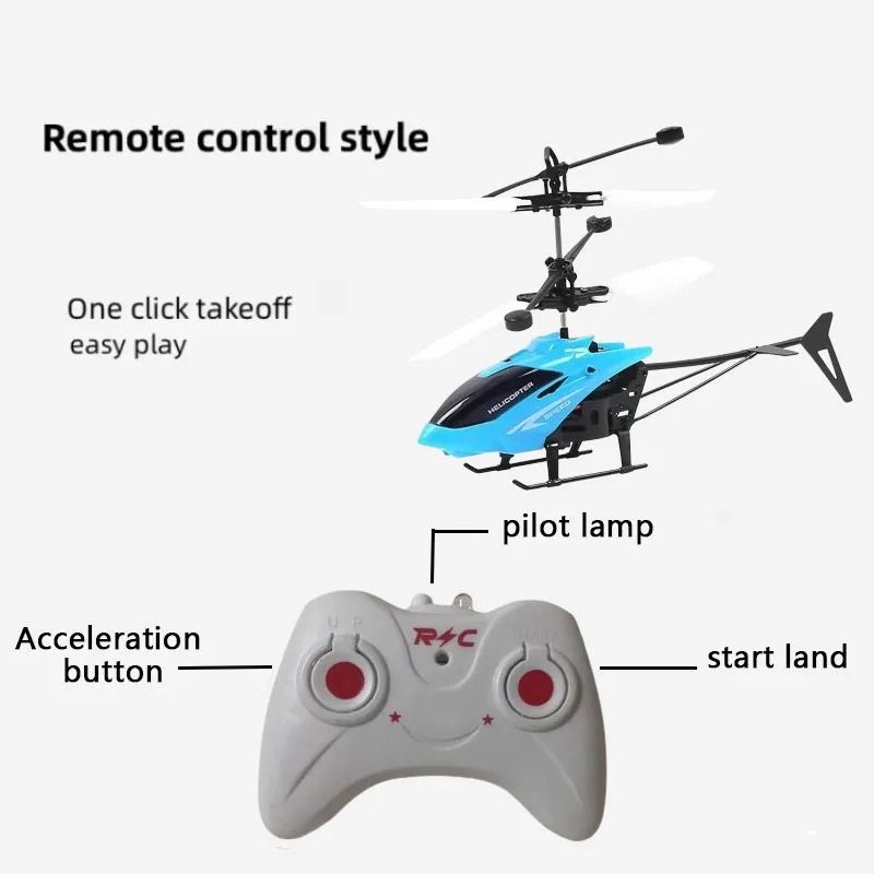 Mini Rechargeable RC Drone Toy for Kids Safe Fall Resistant Flying Helicopter