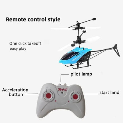 Mini Rechargeable RC Drone Toy for Kids Safe Fall Resistant Flying Helicopter