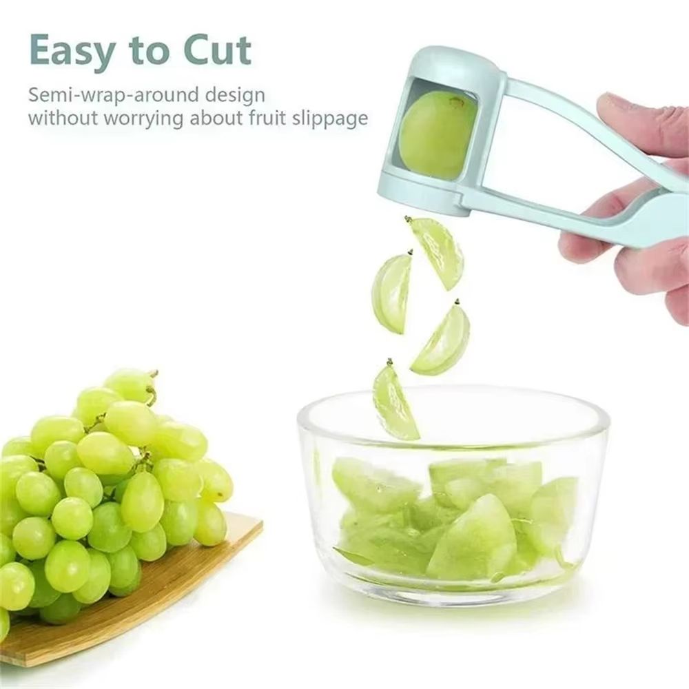 QuickSlice Fruit & Tomato Slicer – Small Kitchen Gadget for Grape, Cherry Tomato & Baby Snacks