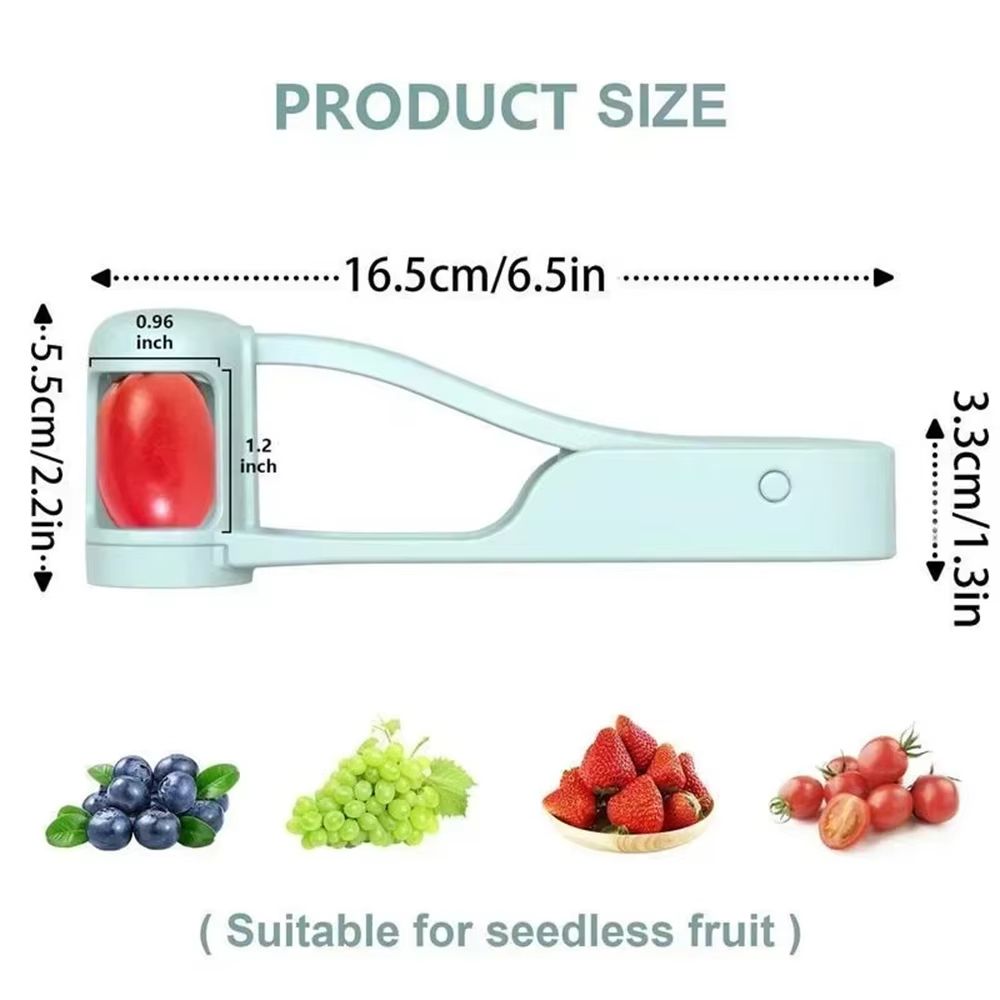 QuickSlice Fruit & Tomato Slicer – Small Kitchen Gadget for Grape, Cherry Tomato & Baby Snacks