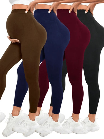 High Waist Maternity Leggings with Belly Support