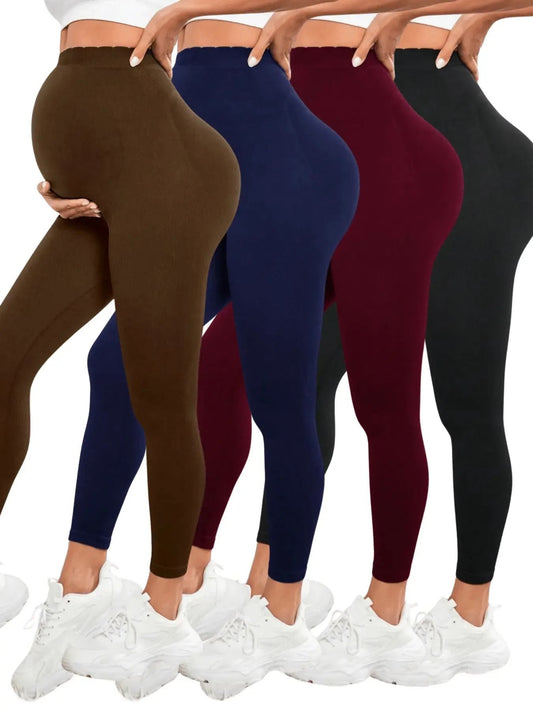High Waist Maternity Leggings with Belly Support