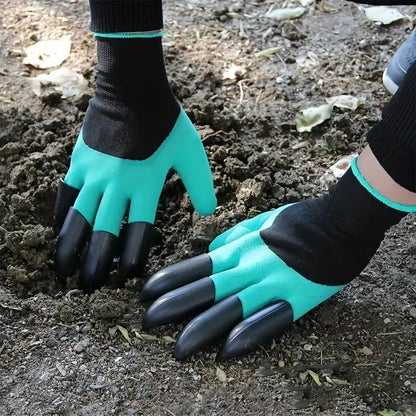 GardenPro 8-Piece Hand-Claw Digging Gloves Set – Waterproof ABS Plastic Work Gloves for Planting, Propagation & Outdoor