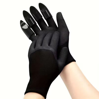 GardenPro 8-Piece Hand-Claw Digging Gloves Set – Waterproof ABS Plastic Work Gloves for Planting, Propagation & Outdoor