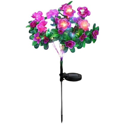 Solar Flower Garden Lamp for Outdoor Yard Lighting