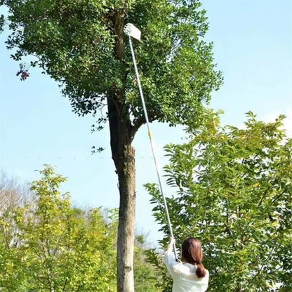 TreeReach Telescopic Galvanized-Iron High-Branch Fruit Picker – Multi-Purpose Garden & Farm Tool