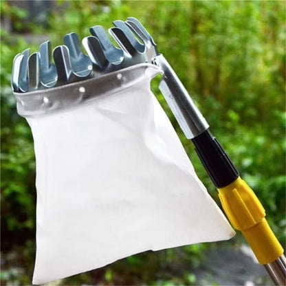 TreeReach Telescopic Galvanized-Iron High-Branch Fruit Picker – Multi-Purpose Garden & Farm Tool