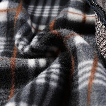 Mens Warm Fleece Zip Cardigan Sweater