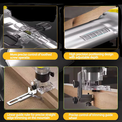 ProTrim Brushless Cordless Woodworking Trimmer – 18V Compatible Milling & Engraving Slotting Machine