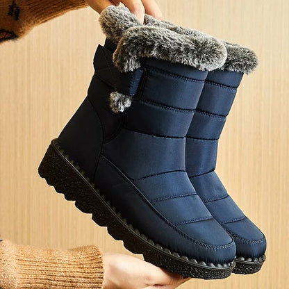 Womens Waterproof Fur-Lined Winter Boots