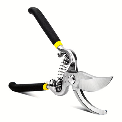 ProGrip 8 Heavy-Duty Steel Curved-Blade Pruners – Garden Pruning Shears for Bush, Shrub & Hedge Work