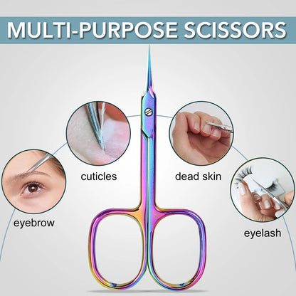 Precision Cuticle Scissors Stainless Steel Beauty Grooming Tool