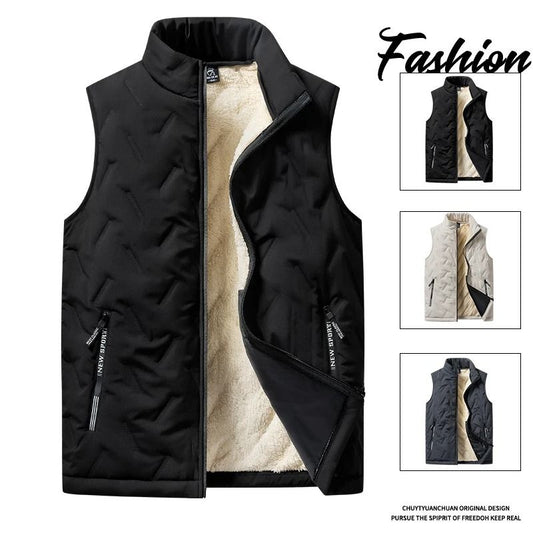 Mens Warm Cotton Vest Jacket