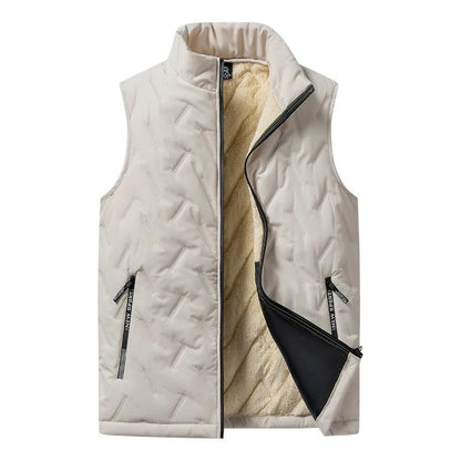 Mens Warm Cotton Vest Jacket