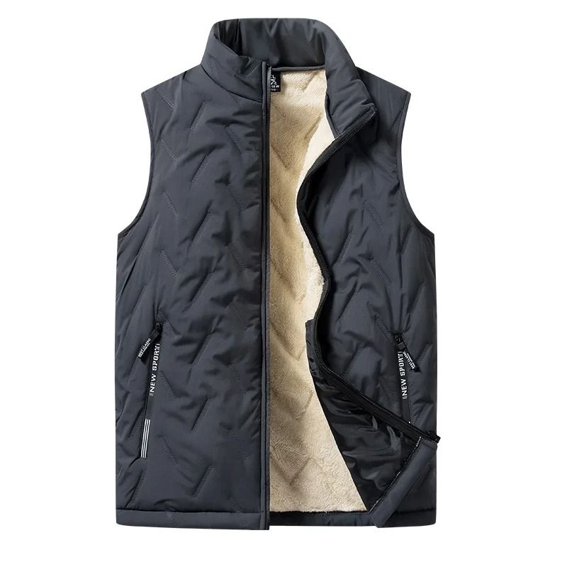 Mens Warm Cotton Vest Jacket
