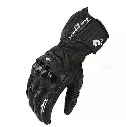 Motorcycle Leather Gloves with Windproof Protection and Touchscreen Function