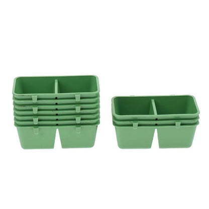 FeatherMate 10-Pack Universal Bird & Small Animal Feeding Cups – Food/Water Bowls for Parrots, Chinchillas, Ferrets & Mo